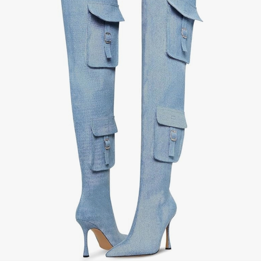 Steve Madden Brittany Thigh High Wide Calf Boot 3.75 inch heel
